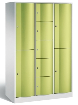 C+P Kombi-Schließfachschrank Resisto 8070-3720 (HxBxT)1950x1148x540mm Verkehrsweiß