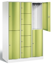 C+P Kombi-Schließfachschrank Resisto 8070-3720 (HxBxT)1950x1148x540mm Verkehrsweiß