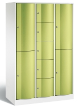 C+P Kombi-Schließfachschrank Resisto 8070-3720 (HxBxT)1950x1148x540mm Verkehrsweiß