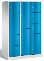 C+P Kombi-Schließfachschrank Resisto 8070-3731 (HxBxT)1950x1148x640mm Verkehrsweiß/Viridingrün