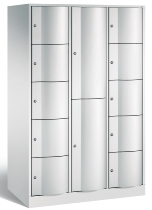 C+P Kombi-Schließfachschrank Resisto 8070-3731 (HxBxT)1950x1148x640mm Verkehrsweiß/Viridingrün