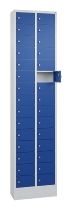 C+P Kleingefachschrank 80700-203 Serie 8170 Intro mit Sockel 20 Fächer (HxBxT)1950x460x200mm 7035/7016