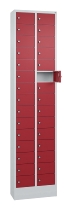 C+P Kleingefachschrank 80700-203 Serie 8170 Intro mit Sockel 20 Fächer (HxBxT)1950x460x200mm 7035/7016
