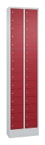 C+P Kleingefachschrank 80700-203 Serie 8170 Intro mit Sockel 20 Fächer (HxBxT)1950x460x200mm 7035/7016