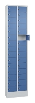 C+P Kleingefachschrank 80700-203 Serie 8170 Intro mit Sockel 20 Fächer (HxBxT)1950x460x200mm 7035/7016