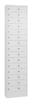 C+P Kleingefachschrank 80700-203 Serie 8170 Intro mit Sockel 20 Fächer (HxBxT)1950x460x200mm 7035/7016