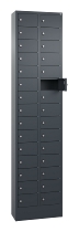 C+P Kleingefachschrank 80700-203 Serie 8170 Intro mit Sockel 20 Fächer (HxBxT)1950x460x200mm 7035/7016