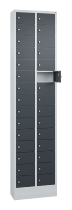 C+P Kleingefachschrank 80700-203 Serie 8170 Intro mit Sockel 20 Fächer (HxBxT)1950x460x200mm 7035/7016