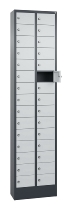 C+P Kleingefachschrank 80700-203 Serie 8170 Intro mit Sockel 20 Fächer (HxBxT)1950x460x200mm 7035/7016