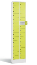 C+P Kleingefachschrank 80700-203 Serie 8170 Intro mit Sockel 20 Fächer (HxBxT)1950x460x200mm 7035/7016