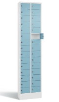 C+P Kleingefachschrank 80700-203 Serie 8170 Intro mit Sockel 20 Fächer (HxBxT)1950x460x200mm 7035/7016