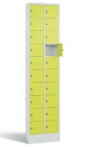 C+P Kleingefachschrank 80700-203 Serie 8170 Intro mit Sockel 20 Fächer (HxBxT)1950x460x200mm 7035/7016