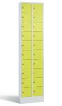 C+P Kleingefachschrank 80700-203 Serie 8170 Intro mit Sockel 20 Fächer (HxBxT)1950x460x200mm 7035/7016