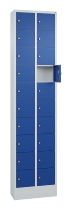 C+P Kleingefachschrank 80700-203 Serie 8170 Intro mit Sockel 20 Fächer (HxBxT)1950x460x200mm 7035/7016