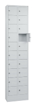 C+P Kleingefachschrank 80700-203 Serie 8170 Intro mit Sockel 20 Fächer (HxBxT)1950x460x200mm 7035/7016
