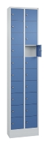 C+P Kleingefachschrank 80700-203 Serie 8170 Intro mit Sockel 20 Fächer (HxBxT)1950x460x200mm 7035/7016