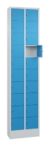 C+P Kleingefachschrank 80700-203 Serie 8170 Intro mit Sockel 20 Fächer (HxBxT)1950x460x200mm 7035/7016