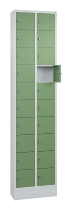C+P Kleingefachschrank 80700-203 Serie 8170 Intro mit Sockel 20 Fächer (HxBxT)1950x460x200mm 7035/7016
