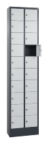 C+P Kleingefachschrank 80700-203 Serie 8170 Intro mit Sockel 20 Fächer (HxBxT)1950x460x200mm 7035/7016