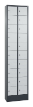 C+P Kleingefachschrank 80700-203 Serie 8170 Intro mit Sockel 20 Fächer (HxBxT)1950x460x200mm 7035/7016
