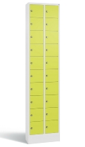 C+P Kleingefachschrank 80700-203 Serie 8170 Intro mit Sockel 20 Fächer (HxBxT)1950x460x200mm 7035/7016