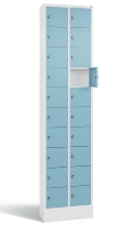 C+P Kleingefachschrank 80700-203 Serie 8170 Intro mit Sockel 20 Fächer (HxBxT)1950x460x200mm 7035/7016