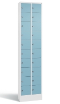 C+P Kleingefachschrank 80700-203 Serie 8170 Intro mit Sockel 20 Fächer (HxBxT)1950x460x200mm 7035/7016