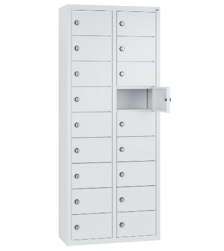 C+P Kleingefachschrank 80700-223 Serie 8170 Intro wandhängend 12 Fächer (HxBxT)1130x460x200mm 7035/0024