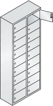 C+P Kleingefachschrank 80700-223 Serie 8170 Intro wandhängend 12 Fächer (HxBxT)1130x460x200mm 7035/0024