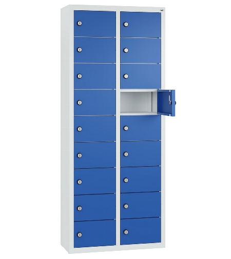 C+P Kleingefachschrank 80700-223 Serie 8170 Intro wandhängend 12 Fächer (HxBxT)1130x460x200mm 7035/0024