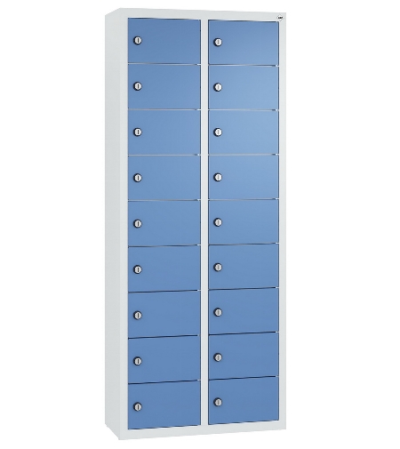 C+P Kleingefachschrank 80700-223 Serie 8170 Intro wandhängend 12 Fächer (HxBxT)1130x460x200mm 7035/0024