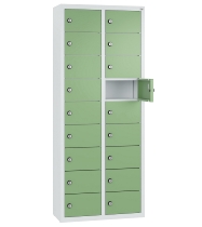 C+P Kleingefachschrank 80700-223 Serie 8170 Intro wandhängend 12 Fächer (HxBxT)1130x460x200mm 7035/0024