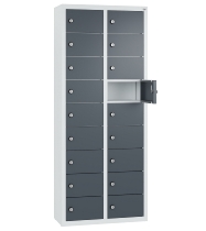 C+P Kleingefachschrank 80700-223 Serie 8170 Intro wandhängend 12 Fächer (HxBxT)1130x460x200mm 7035/0024