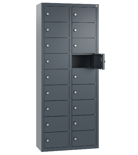 C+P Kleingefachschrank 80700-223 Serie 8170 Intro wandhängend 12 Fächer (HxBxT)1130x460x200mm 7035/0024