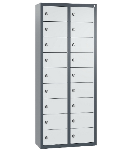 C+P Kleingefachschrank 80700-223 Serie 8170 Intro wandhängend 12 Fächer (HxBxT)1130x460x200mm 7035/0024