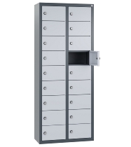 C+P Kleingefachschrank 80700-223 Serie 8170 Intro wandhängend 12 Fächer (HxBxT)1130x460x200mm 7035/0024