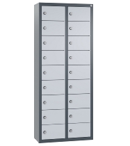 C+P Kleingefachschrank 80700-223 Serie 8170 Intro wandhängend 12 Fächer (HxBxT)1130x460x200mm 7035/0024