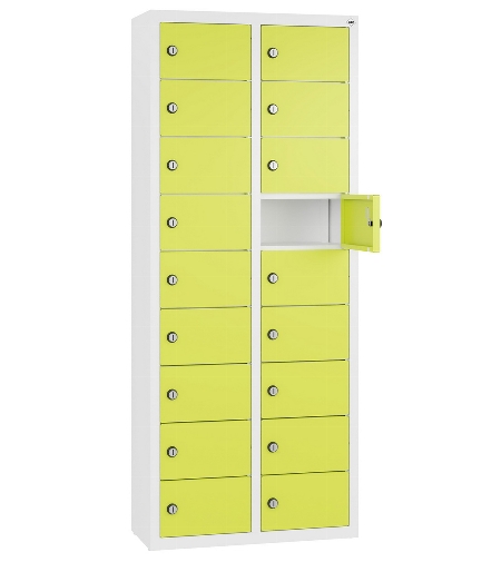 C+P Kleingefachschrank 80700-223 Serie 8170 Intro wandhängend 12 Fächer (HxBxT)1130x460x200mm 7035/0024