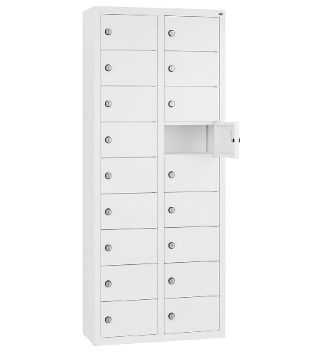 C+P Kleingefachschrank 80700-223 Serie 8170 Intro wandhängend 12 Fächer (HxBxT)1130x460x200mm 7035/0024