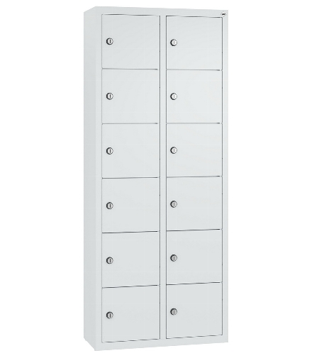 C+P Kleingefachschrank 80700-223 Serie 8170 Intro wandhängend 12 Fächer (HxBxT)1130x460x200mm 7035/0024