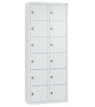 C+P Kleingefachschrank 80700-223 Serie 8170 Intro wandhängend 12 Fächer (HxBxT)1130x460x200mm 7035/0024