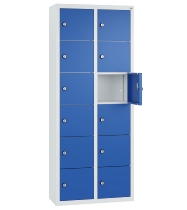 C+P Kleingefachschrank 80700-223 Serie 8170 Intro wandhängend 12 Fächer (HxBxT)1130x460x200mm 7035/0024