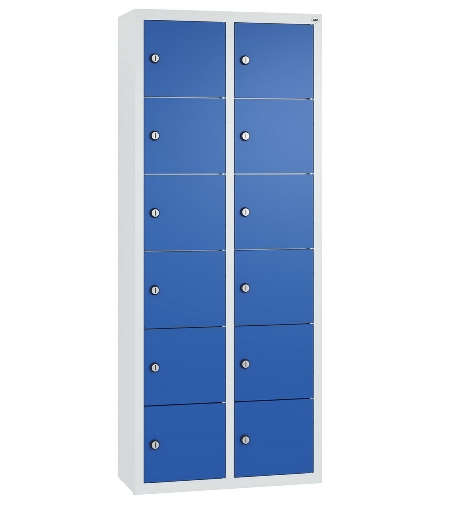 C+P Kleingefachschrank 80700-223 Serie 8170 Intro wandhängend 12 Fächer (HxBxT)1130x460x200mm 7035/0024