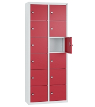 C+P Kleingefachschrank 80700-223 Serie 8170 Intro wandhängend 12 Fächer (HxBxT)1130x460x200mm 7035/0024