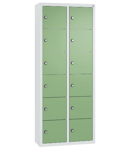 C+P Kleingefachschrank 80700-223 Serie 8170 Intro wandhängend 12 Fächer (HxBxT)1130x460x200mm 7035/0024