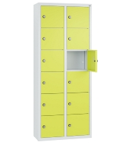 C+P Kleingefachschrank 80700-223 Serie 8170 Intro wandhängend 12 Fächer (HxBxT)1130x460x200mm 7035/0024