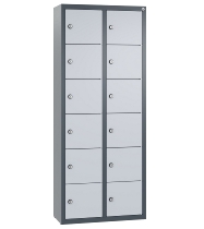 C+P Kleingefachschrank 80700-223 Serie 8170 Intro wandhängend 12 Fächer (HxBxT)1130x460x200mm 7035/0024