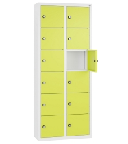 C+P Kleingefachschrank 80700-223 Serie 8170 Intro wandhängend 12 Fächer (HxBxT)1130x460x200mm 7035/0024