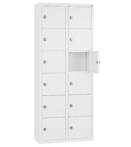 C+P Kleingefachschrank 80700-223 Serie 8170 Intro wandhängend 12 Fächer (HxBxT)1130x460x200mm 7035/0024