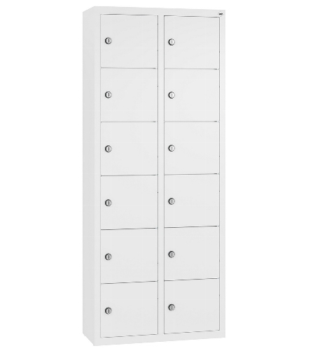C+P Kleingefachschrank 80700-223 Serie 8170 Intro wandhängend 12 Fächer (HxBxT)1130x460x200mm 7035/0024